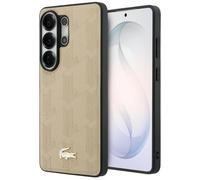 Cover Lacoste per Samsung Galaxy S26 Ultra Hardcase In Pelle Beige MagSafe