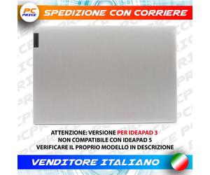 COVER LCD ORIGINALE LENOVO IDEAPAD 3-15IGL05 3-15IIL05 3-15IML05 SILVER