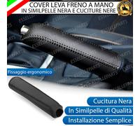COVER LEVA FRENO A MANO SIMILPELLE NERA CUCITURE NERE JEEP GRAND CHEROKEE 3 WK