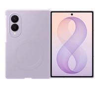 Samsung Silicone Magnet Case cover magnetica in silicone con tecnologia Magnetic Power Profile per Galaxy Z Fold8, 2 pellicole schermo anteriore incluse, Lavender