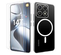 Cover Magnetica Per Xiaomi 14T Pro 5G, Custodia Trasparente Compatibile con la Ricarica Wireless, Case Con Proteggi Schermo
