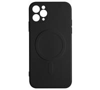 Cover MagSafe iPhone 11 Pro Silicone flessibile soft-touch Mag Cover nera