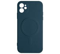 Cover MagSafe iPhone 12 Mini Silicone flessibile soft-touch Mag Cover blu scuro