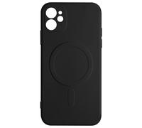 Cover MagSafe iPhone 12 Mini Silicone flessibile soft-touch Mag Cover nera