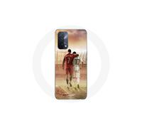 Cover - MANIACASE - Oppo A93 5G - Morbida - Cristiano Ronaldo - Messi - GOAT