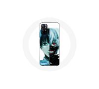 Cover - MANIACASE - Xiaomi Redmi Note 11s 5G - Tokyo Ghoul Visage Moitié - Morbido - Bianco
