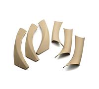 Cover Maniglia Per 3 Serie Per E90 Per E91 316 318 320 325 Per 328i 2004-2012 Maniglia Del Bracciolo Della Porta Interna Dell'auto Tirare Rivestimento Del Telaio(LHD BEIGE)
