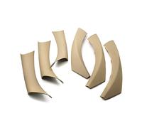 Cover Maniglia Per 3 Serie Per E90 Per E91 316 318 320 325 Per 328i 2004-2012 Maniglia Del Bracciolo Della Porta Interna Dell'auto Tirare Rivestimento Del Telaio(RHD BEIGE)