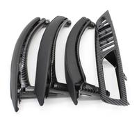 Cover Maniglia Per X5 Per X6 E70 E71 2007-2014 LHD RHD Set 7 Pezzi Pannello Interruttore Finestrino Porta Interna Maniglia Trazione Rivestimento In Pelle(Carbon,RHD)