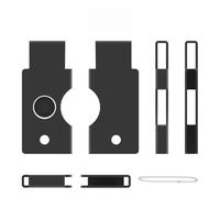 Cover Metallica Rigida per YubiKey 5C NFC - Supporto Portatile Antipolvere，Nero