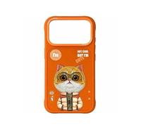 Cover Nimmy Friends Orange Golden Shaded Ricamata 3D per iPhone 17 Pro Max
