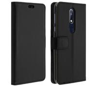 Cover Nokia 7.1 Custodia Portafoglio Cover Gel Supporto Video Nero
