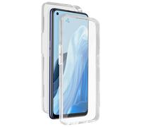 Cover Oppo Find X5 Lite Retro Rigido e Fronte Flessibile - Trasparente