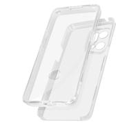 Cover Oppo Find X5 Pro Retro Rigido e Fronte Flessibile - Trasparente