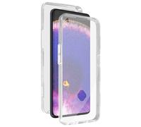 Cover Oppo Find X5 Pro Retro Rigido e Fronte Flessibile - Trasparente