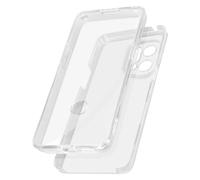 Cover Oppo Find X5 Retro Rigido e Fronte Flessibile - Trasparente