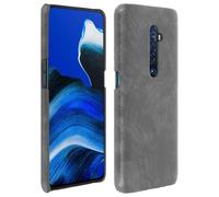 Cover Oppo Reno 2 Protezione Resistente Sottile Similpelle Vintage Grigio