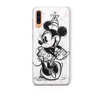Cover originale e ufficiale con licenza Disney Minnie e Topolino per Samsung A50, Samsung A50s, Samsung A30s, custodia in plastica TPU silicone per proteggere da urti e graffi