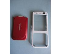 COVER ORIGINALE NOKIA- 5200 GRIGIA-con decorazione sopra display omaggio