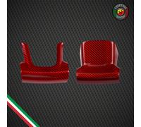 Cover Parte Inferiore Volante in CARBONIO VERO ROSSO per Fiat Abarth 595 695