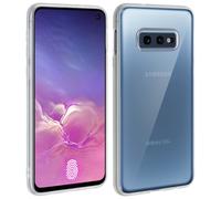 Custodia in Silicone Trasparente + Vetro Temperato Avizar per Samsung Galaxy S10e