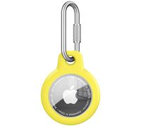 Cover per Airtag 2nd&1st Gen con Protezione Dello Schermo,Silicone Custodia Impermeabile per Air-tag con Portachiavi Moschettino Duraturo,Case Airtags per Jeans,Valigie,Zzaini di Viaggio