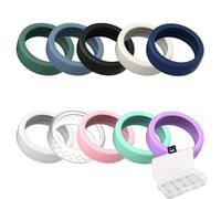 Cover per anelli in silicone morbido compatibile con Oura Ring 5, confezione da 10 protezioni per anelli colorate, protezioni per anelli leggere antigraffio per l'allenamento in palestra (A1)