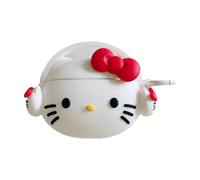 Cover per auricolari rossa di Hello Kitty compatibile con Apple AirPods 1/2/3 e AirPods Pro, custodia per cuffie wireless Bluetooth.