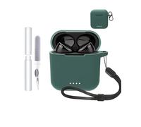 Cover per auricolari TOZO T6, resistente ed ecologico, cover per cuffie Bluetooth con fori precisi e compatibilità di ricarica, antiurto, piacevole al tatto, verde