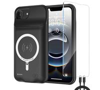 Cover per batteria per iPhone 16,10000 mAh, magnetica, compatibile con ricarica wireless, custodia di protezione per caricabatterie di emergenza estesa,