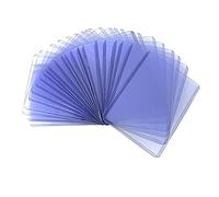 Cover per carte di credito, trasparenti, antipolvere, 25 pezzi, 7,7 x 10,1 cm, per carte collezionabili su entrambi i lati, carine