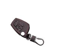 Cover per chiave auto Custodia per telecomando con chiave in vera pelle dal design classico a 2 pulsanti per CLASSE A per W169 per BCESR per C200E 260L GLK300