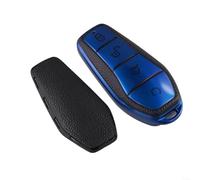 Cover per chiave auto in pelle TPU per Byd Song Plus Yuan Pro Atto 3 Han, protezione affidabile ed elegante (blu)