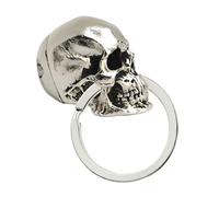 Cover per chiave con testa di teschio, portachiavi con teschio demoniaco, portachiavi con teschio in metallo , chiave con teschio demoniaco in metallo, cover per chiave con teschio demoniaco,