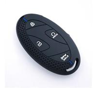 Cover per chiavi dell'auto Guscio di copertura in silicone per chiave telecomando auto, portachiavi per Kona, per Ioniq, per Santa Fe, MX5, per Tucson 2025, StubHub 2024(4 BTN Blue)