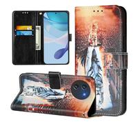 Cover per Doogee Note 59 / Note 59 Pro, Custodia a Libro Flip Caso in PU Pelle Portafoglio Custodia con Slot Carte Protezione Magnetica Cover per Doogee Note 59 / Note 59 Pro, Gatto tigre