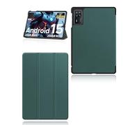 Cover per DOOGEE Tab E3+ Android 15 Tablet 12 Pollici, Yystao Supporto Sottile Tripla Pieghevole, Custodia rigida compatibile con DOOGEE Tab E3+, Verde