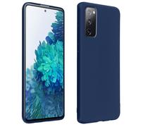 Cover Samsung Galaxy S20 FE Morbida Flessibile Antishock Finitura Opaca blu