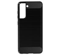 Cover per Galaxy S21 FE Bumper Carbonio Effetto Spazzolato Nera