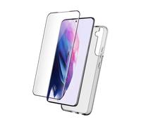 Cover per Galaxy S22 Plus 5G in TPU e salvadisplay in vetro temperato