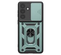 Cover per Galaxy S26 Plus con Anello Supporto e Copri Fotocamera Scorrevole