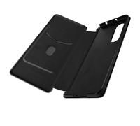 Cover per Galaxy Z Fold 3 Portacarte Cordoncino Effetto Carbonio Nera