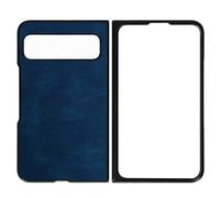 Cover per Google Pixel Fold, rigida e soft-touch in similpelle blu