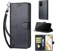 Cover per Honor 200 Pro, con Slot per Schede Funzione Stand Flip Cover Antiurto Pelle Portafoglio Custodia Compatibile Honor 200 Pro Nero