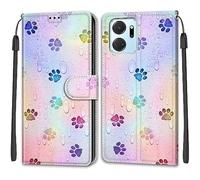 Cover per Honor X7A / Honor Play 7T Custodia, Flip Caso Premium PU Pelle Portafoglio con [Funzione Stand] & [Slot per Schede] Cover compatibile Honor X7A / Honor Play 7T