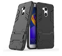 Cover per Huawei Honor V8, MHHQ, in materiale ibrido 2 in 1, in poliuretano termoplastico e policarbonato, doppio strato Huawei Honor 6C Pro/ Honor V9 Play all black