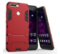 Cover per Huawei Honor V8, MHHQ, in materiale ibrido 2 in 1, in poliuretano termoplastico e policarbonato, doppio strato Huawei Honor V9/Honor 8 Pro rosso