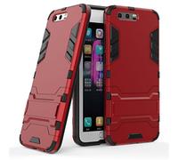 Cover per Huawei Honor V8, MHHQ, in materiale ibrido 2 in 1, in poliuretano termoplastico e policarbonato, doppio strato Huawei Honor 9 rosso