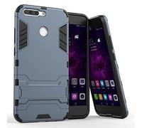 Cover per Huawei Honor V8, MHHQ, in materiale ibrido 2 in 1, in poliuretano termoplastico e policarbonato, doppio strato Huawei Honor V9/Honor 8 Pro Black Plus Gray