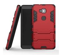 Cover per Huawei Honor V8, MHHQ, in materiale ibrido 2 in 1, in poliuretano termoplastico e policarbonato, doppio strato Huawei Mate 8 rosso